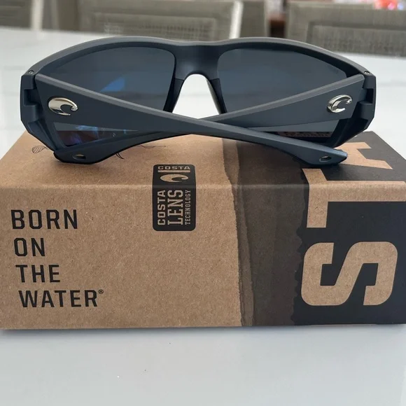*NWT* COSTA Tailfin Sunglasses, Matte Gray Blue Polarized Lenses - Picture 5 of 10